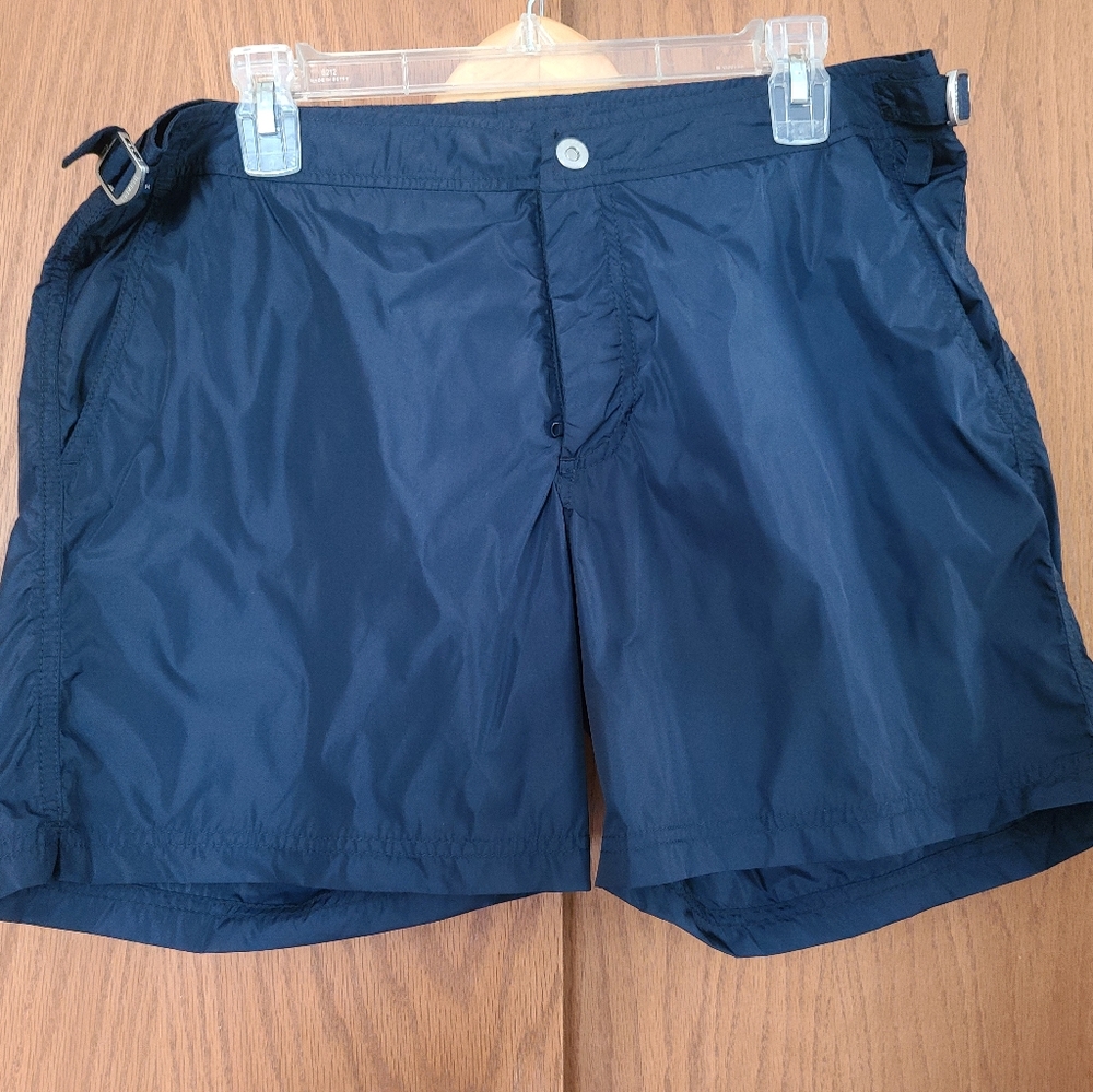 Mens MC2 Saint Barth navy nylon swim shorts